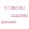 Short Square Pink Chrome Press On Nails with Glossy Gel Finish, Reusable Nude Fake Nails Set 24pcs