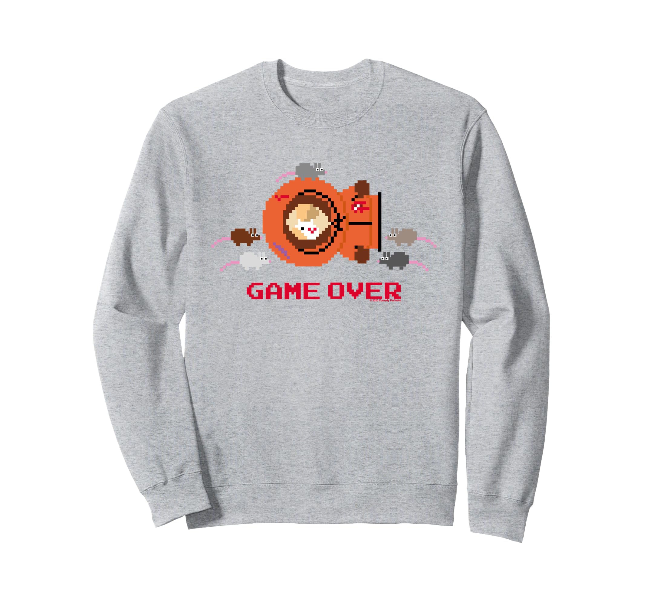 Южный Парк Кенни Мертв Game Over Пиксельная Толстовка
