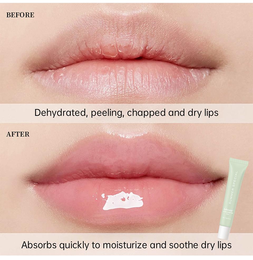 Sommer Lippenbalsam Feuchtigkeitsspendender Spiegel Lipgloss Lippen Vanille Minze Eiskaffee Kuchen Duft Lippenstift Transparenter Lippenöl Make-up
