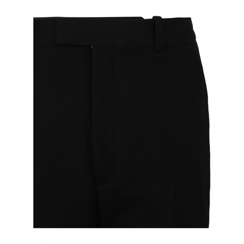 Salvatore Ferragamo Zip Detail Tailored Trousers Black