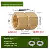 Copper Union with Inner/Outer Threads, Double Inner Thread Water Heater Connector Tee/Elbow Nipple, 46mm & 1" Thread, Different Diameters.