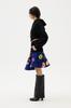Greedius Blue Melting Flower Mermaid Mini-Skirt
