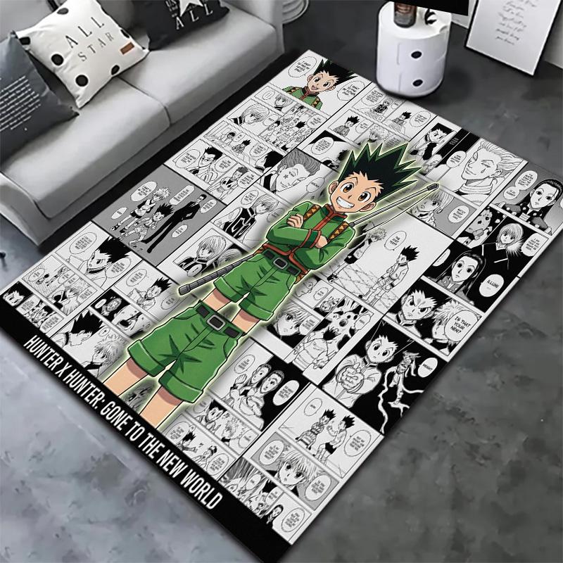Hunter X Hunter Teppich Teppich für Wohnzimmer Schlafzimmer Zuhause Sofa Dekoration Kinder Spielen Rutschfeste Bodenmatte