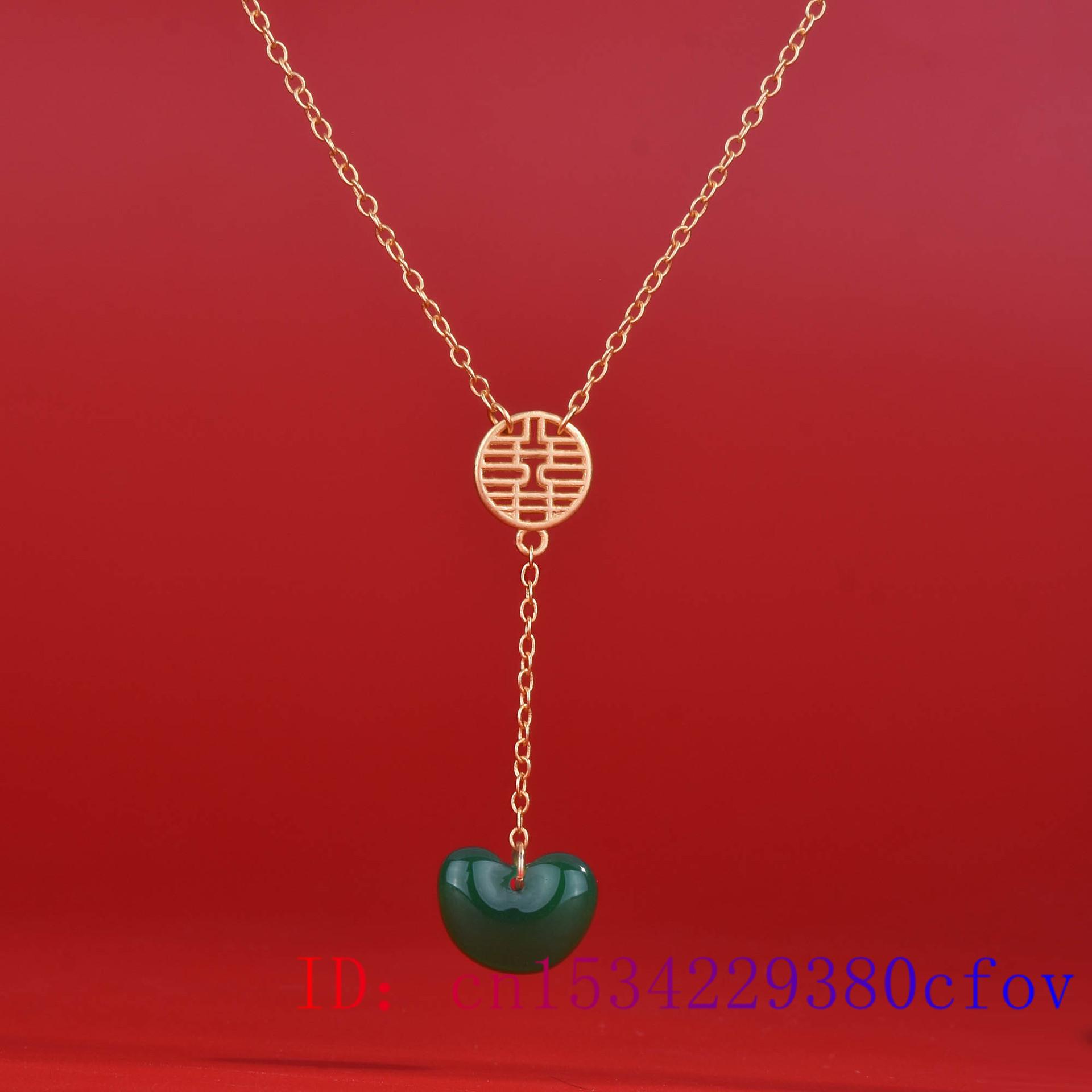 

Зеленый нефрит сердце ожерелье кулон мужские ювелирные изделия винтажные драгоценные камни чокер резной драгоценный камень 925 серебро роскошные аксессуары натуральный 45cm