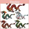 Chinese Dragon Mythology Model Pvc Static Sculpture For Office Or Living Room Display