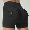 High Waist Pocket Yoga Pants Shorts Sports Women's Hip Lift Peach Hip Flared Fitness Pants