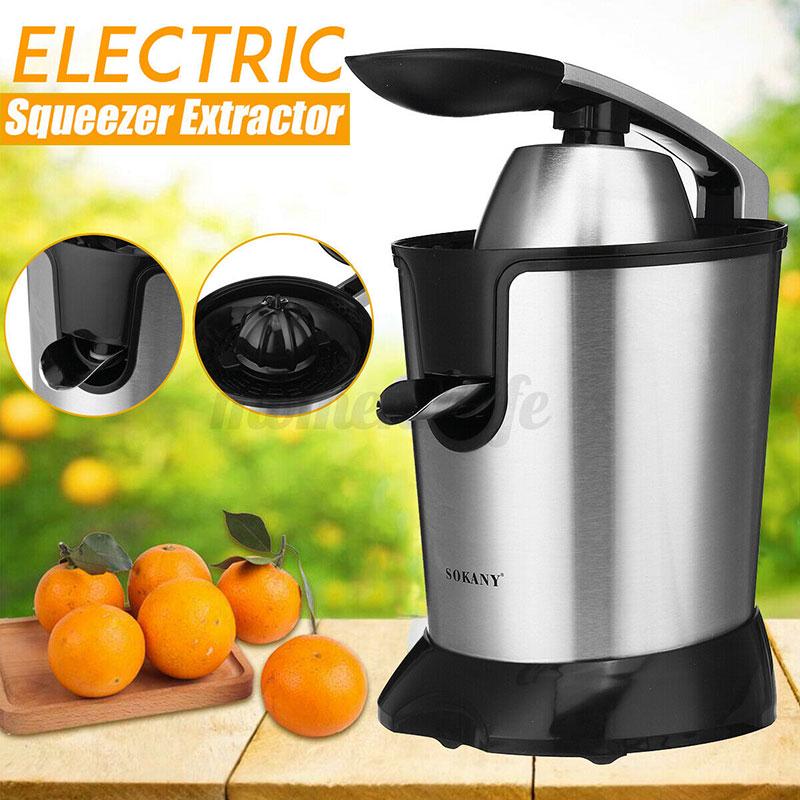 Aicok Electric Orange Juicer Squeezer, Citrus Juicer Electric with Two  Interchangeable Cones Suitable for All Size of Citrus Fruits, 100W Ultra  Quiet Motor, BPA Free, Brushed Stainless Steel – Home Worlds