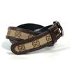 GUCCI 114874 GG Buckle belt, pants belt belt GGCanvas/Leather Beige/Brown