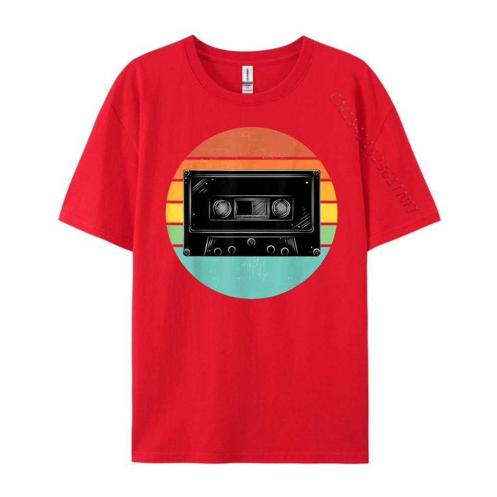 

Винтажная Кассетная Лента Закат Классические Микстейпы 80-е 90-е Дизайнерская Одежда Мужчины Пары Мужская Футболка Графический Хлопок Короткий Рукав S