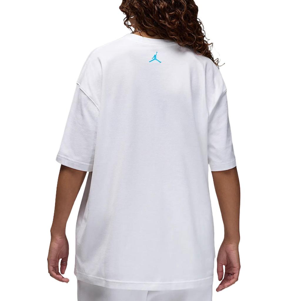Air Jordan Jordan Oversized Graphic T-Shirt White Women Tops HJ0136-100