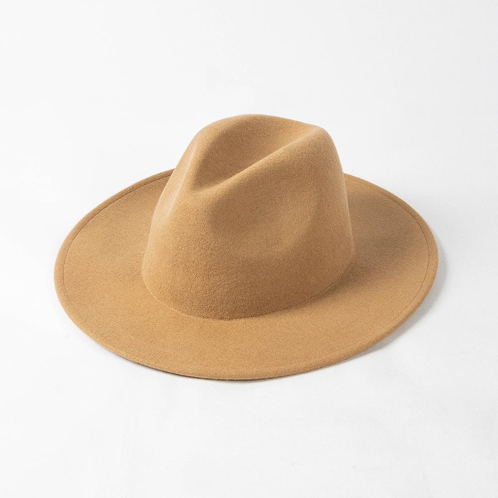 Winter British Wool Felt Cm Big Head Circumference Fedoras Hat Men Women Leisure Panamjazz Hat