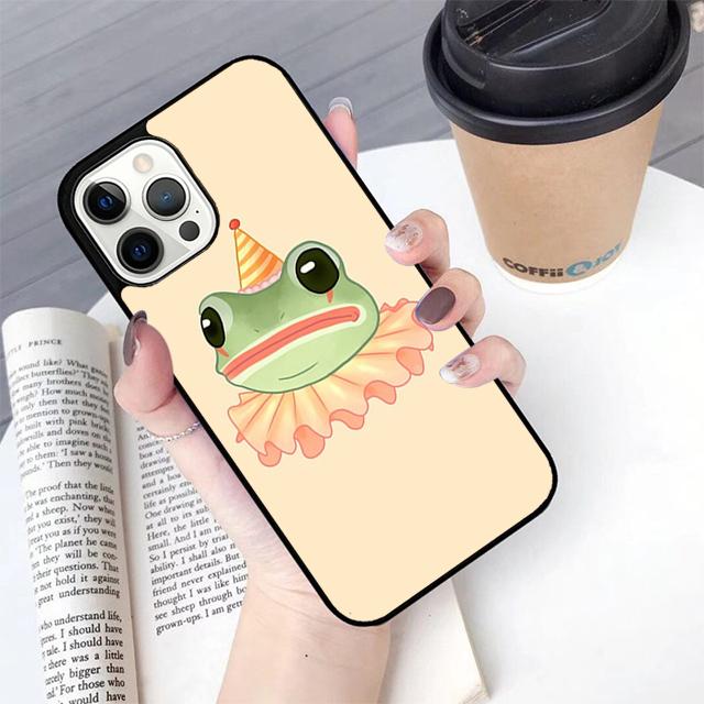 

Cute Cartoon Frog Phone Case For Apple iPhone 17 Air Pro Max Plus Coque For iPhone 17 Air 14 15 16 13 12 Max Cover iPhone 14plus