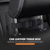 Car Tissue Box Cover Leather Paper Towel Storage Bag For Citroen Grand Berlingo Jumper Celysee Xsara Picasso Aircross