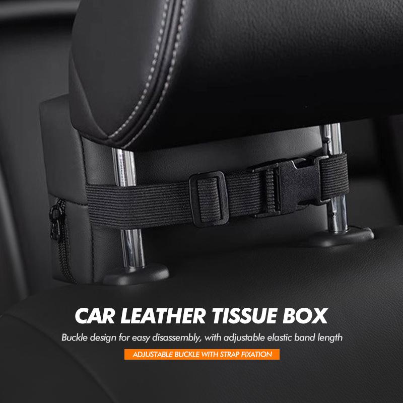 Car Tissue Box Cover Leather Paper Towel Storage Bag For Citroen Grand Berlingo Jumper Celysee Xsara Picasso Aircross