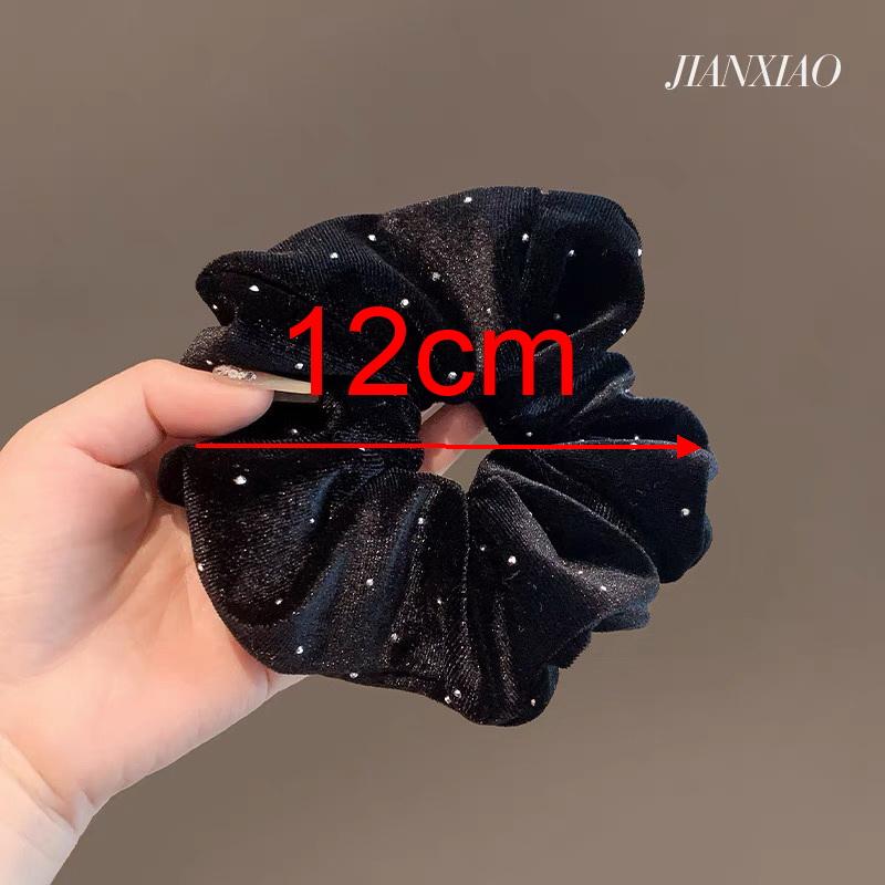 Korea Velvet Scrunchie Oversize for Women Red Hair Rubber Bands Girls Elastic Big Hair Tie Adult Maxi Scrunchies Hair Accessorie
