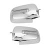 2 Stück Set Seitenspiegelabdeckungen Rückspiegelkappen mit LED-Blinkleuchten ABS Chrom für RD4 RD9 CRV