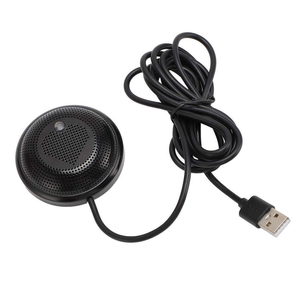 Conference Microphone Corded USB Noise Reduction 360 Degrees  Omnidirectional Voice Pickup Conference Mic