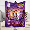 Christmas Adventure Pencilmates Customize Text Blanket Lightweight Personalized Blanket Warmthful Decor Perfect for Living Room Couch Sofa Picnics