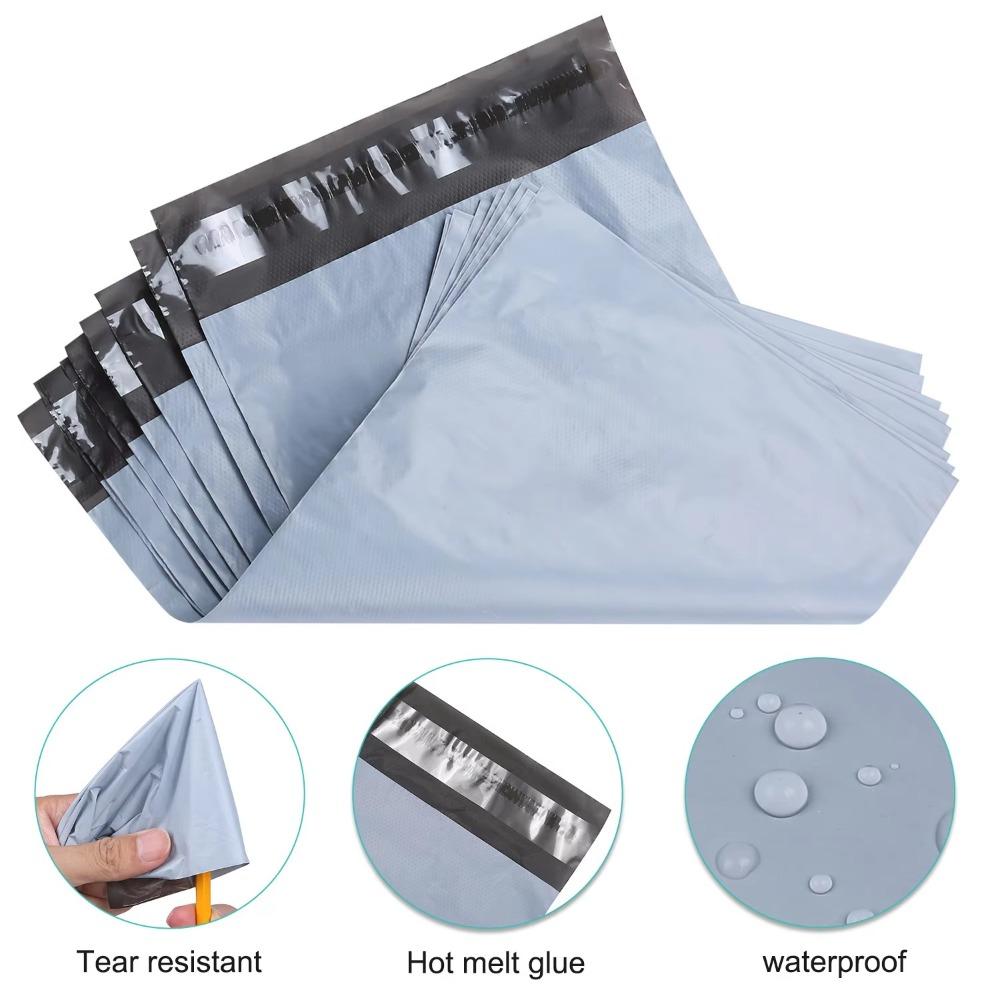 100pcs Waterproof Packaging Bag Sealing Sealed Express Mail Bag For Transportation Mailing