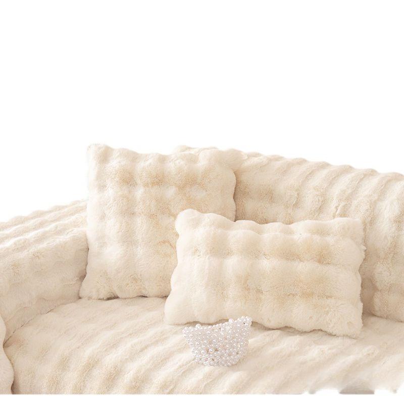 Sofa Cushion Winter Thickened Fleece Cushion Non-Slip Leather Sofa Cover Cover Cloth