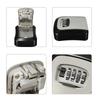 Aluminum Wall Mounted Key Lock Box 4 Digit Code Storage Safe Gray 11.5x9.5x3.9cm