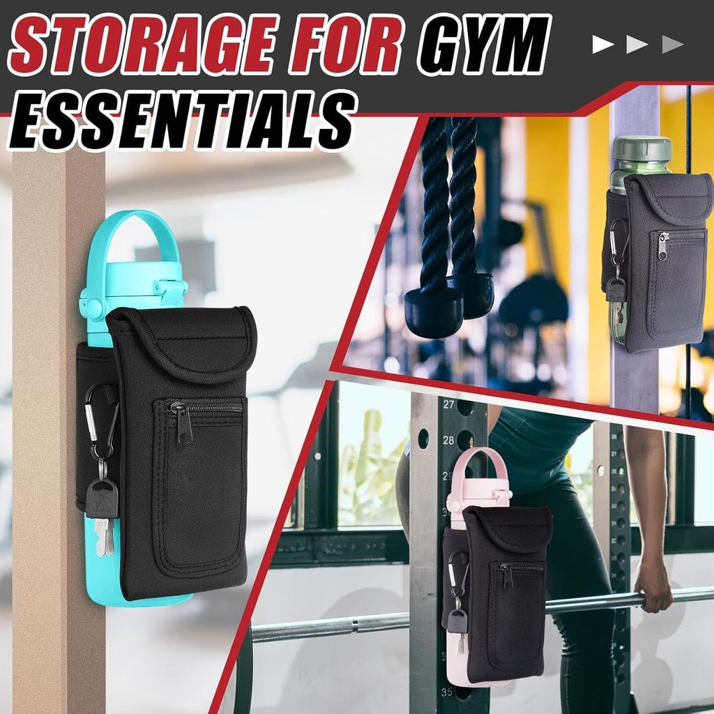 Waterproof Magnetic Sports Water Bottle Holder Large Capacity Fitness Phone Storage Cup Cover Portable Travel Accessory