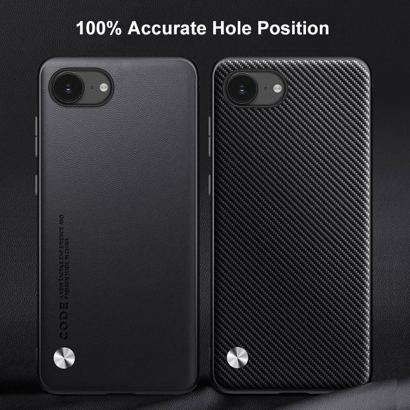 Luxus PU Lederhülle Für iPhone 16E Rückseite Silikon Stoßfester Schutz Handyhülle Für iPhone 16 E iPhone16E iPhone16 E