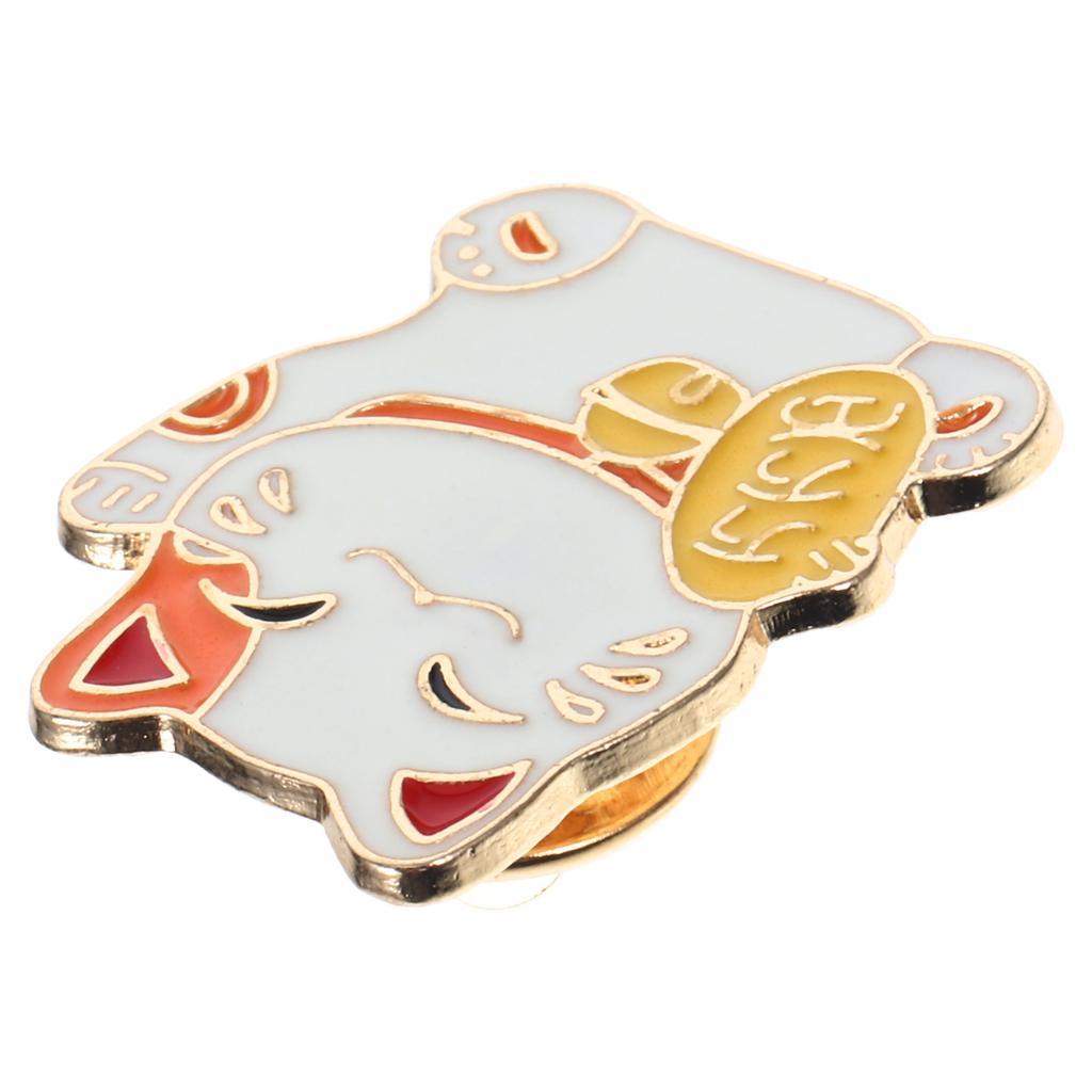 Cat Brooch Japanese Style Brooch Cartoon Fortune Cat Pin Clothing Accessory Cats Brooches Badge Diy Clothing Jewelry Making