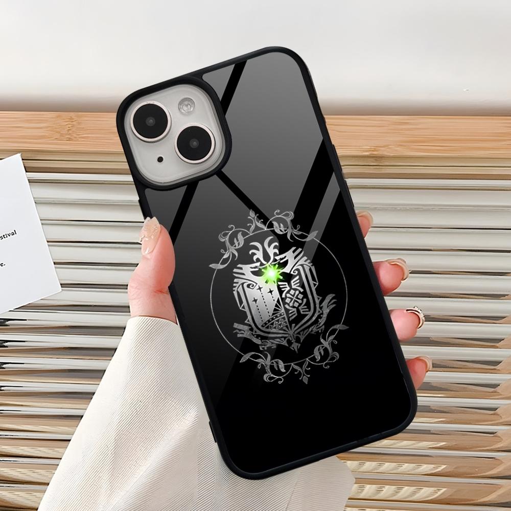 

Game Monster Hunter World Phone Case For Iphone 16 Pro 15 Pro Max 14 12 11 13 Mini 8 7 Plus X Xs XR PC+TPU Design Cover iPhoneXS Max