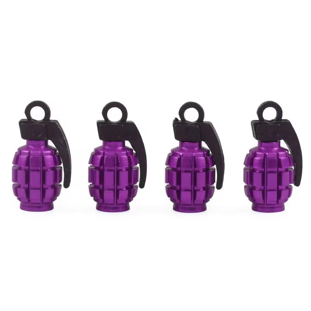 

4 шт./лот универсальные алюминиевые колпачки для воздушных клапанов шин для автомобилей, колпачки для клапанов шин для велосипедов, крышка для автомобильного колеса в стиле гранаты