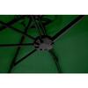 Parasol extérieur rectangulaire double face de 4,5 m avec manivelle (vert foncé) (sans pied)