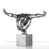 Diver TOOARTS Fiberglass Sculpture Home Decoration Black Diving Sculpture