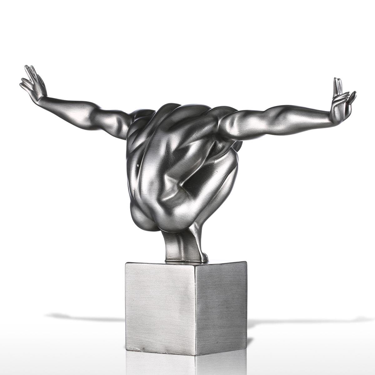 

Tooarts Diver зі скловолокна. Сучасна скульптурна прикраса. Чорна фігурка для дайвінгу