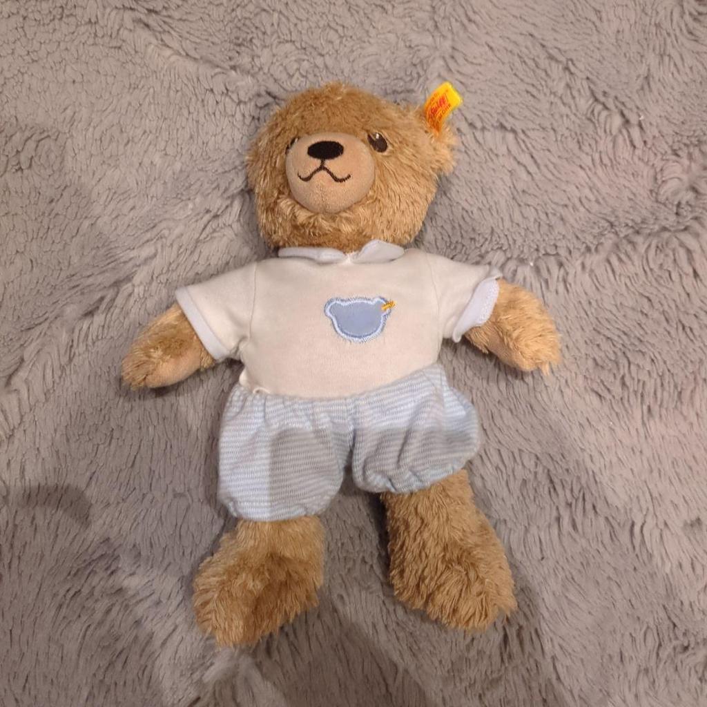 [USED] Steiff Goodnight Teddy Bear, Blue