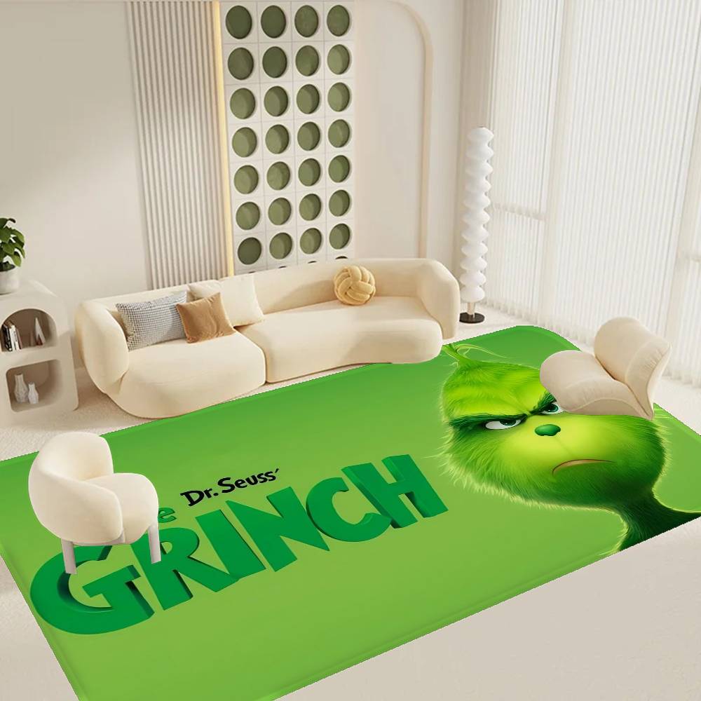 Cartoon THE G-GRINCHS Kitchen Mat Kids Room Bedroom Decoration Balcony Anti-Slip Doormat Living Room Alfombra