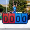Tabletop Counter Basketball Scoreboard 4-Digit Score Flipper  Volleyball