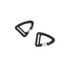 10PCS Alloy Triangle Carabiner Spring Quickdraws Belt Clip Hooks Keychain Buckles Outdoor Camping Hiking Backpack Accessories