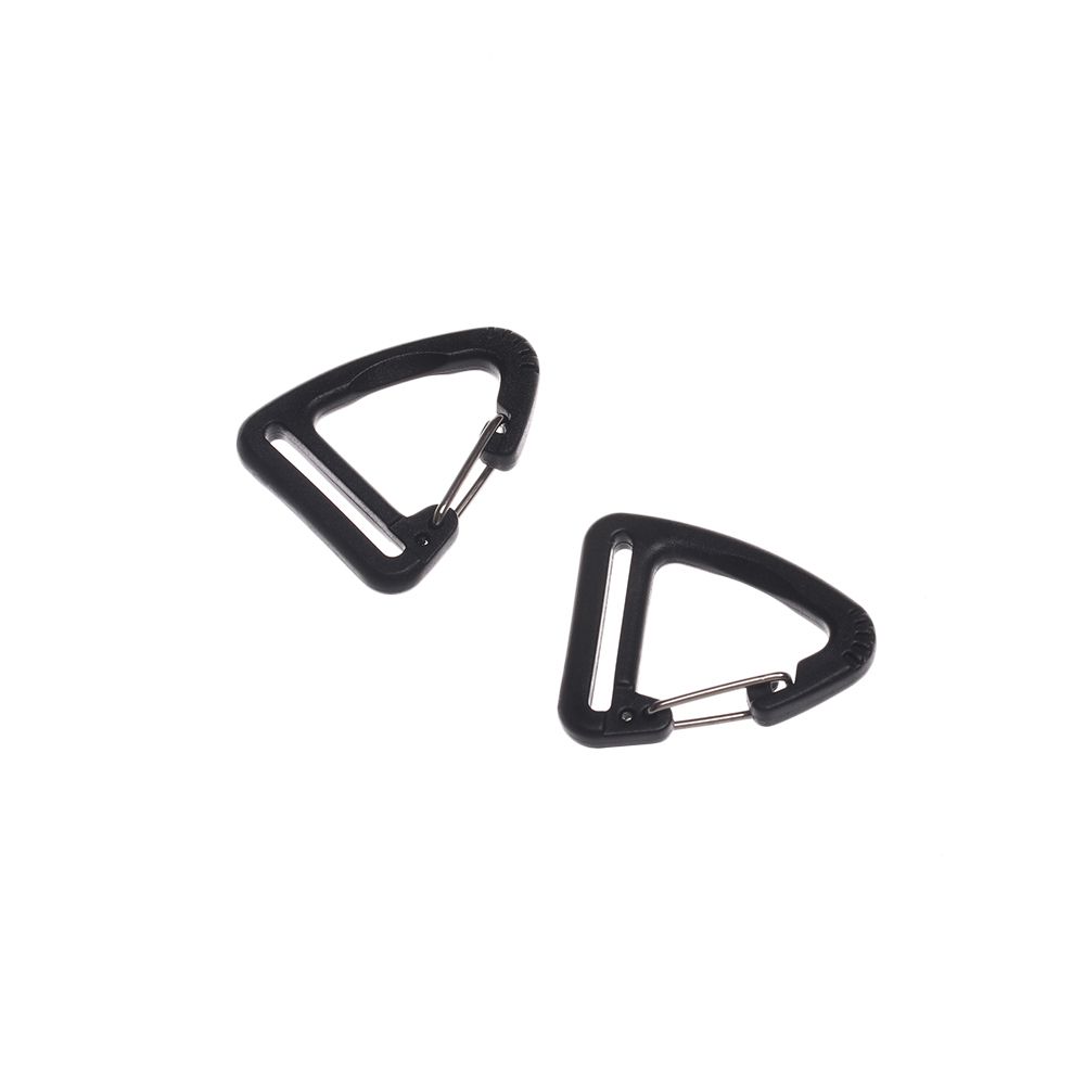 10PCS Alloy Triangle Carabiner Spring Quickdraws Belt Clip Hooks Keychain Buckles Outdoor Camping Hiking Backpack Accessories