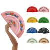 Folding Fan Wood Spanish Fan For Dancing Printing Hand Folding Fan Home Decorations