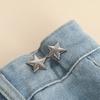 Detachable Pant Clips Jeans Button Snaps Simple Adjustable No Sewing Waistband Clothing Accessories 1pair Five Star Waist Buckle
