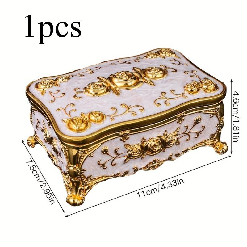 1/2pcs European jewelry storage box rose jewelry box multifunctional storage box wedding gift