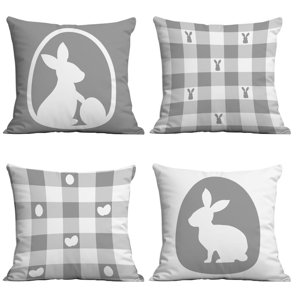 Easter Pillow Case Home Sofa Pillow Living Room Ornament Printed Rabbit Pillow Premium Durable Quality Useful Practical