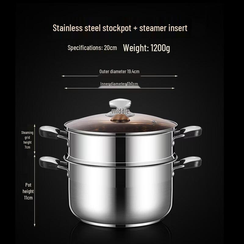 HANDUNYOU Stainless Steel Soup Pot