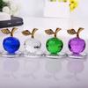 Crystal Apple Christmas Eve Craft Souvenirs Gifts Counter Decoration Ornaments for Home Decorations