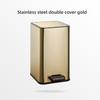 Kitchen Living Room Stainless Steel Garbage Basket Large Capacity Pedal Rubbish Bin Household Bathroom Trash Can