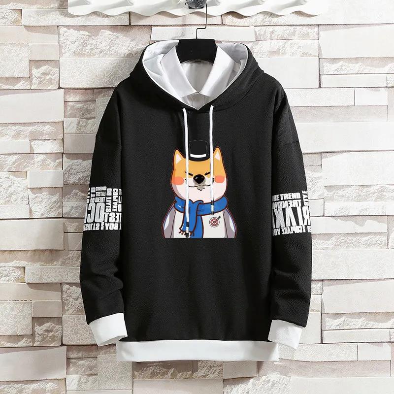 School Style Sweater Suit Spring Teen Student Sports Suit Casual Hooded Pullover and Pants Men