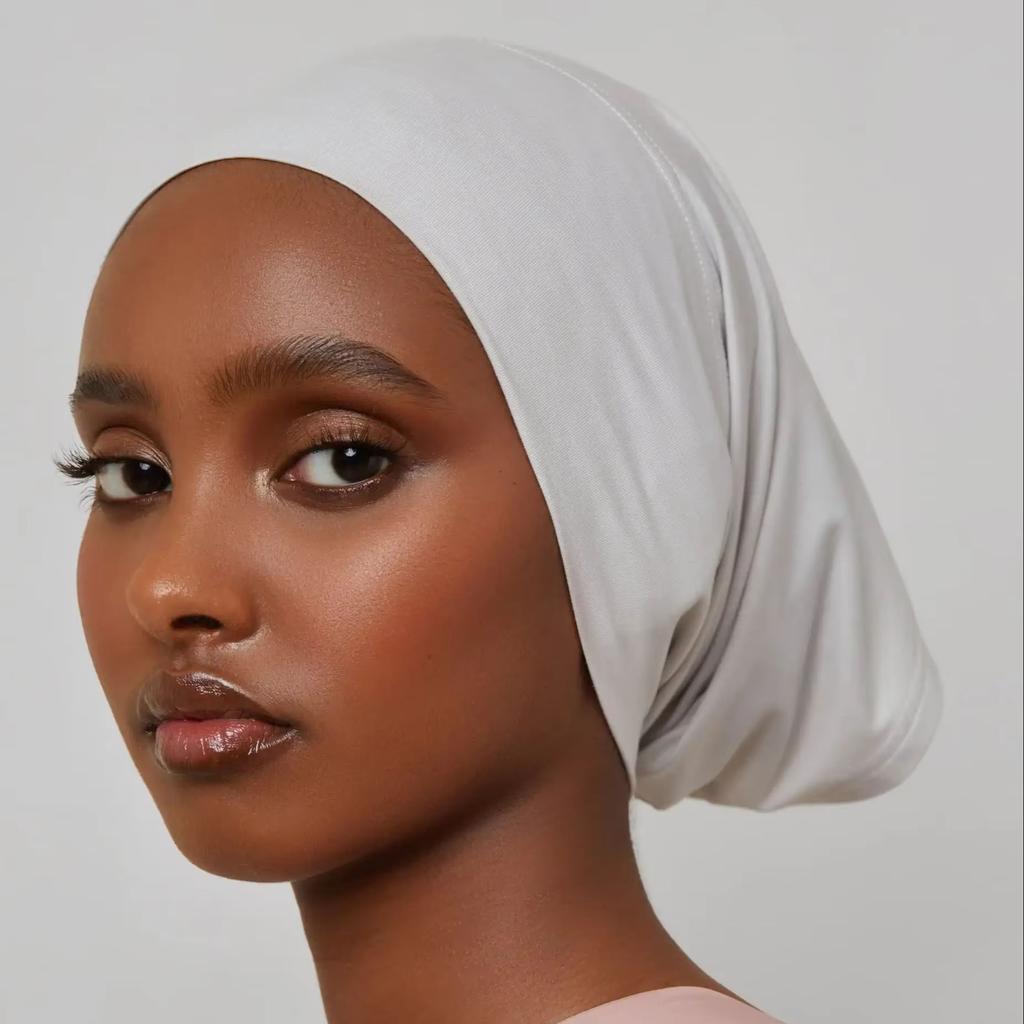 High Elastic Modal Cotton Jersey Hijab Cap Women Muslim Inner Caps Turban Bottom Hat Small Hat Underscarf Headscarves Headband