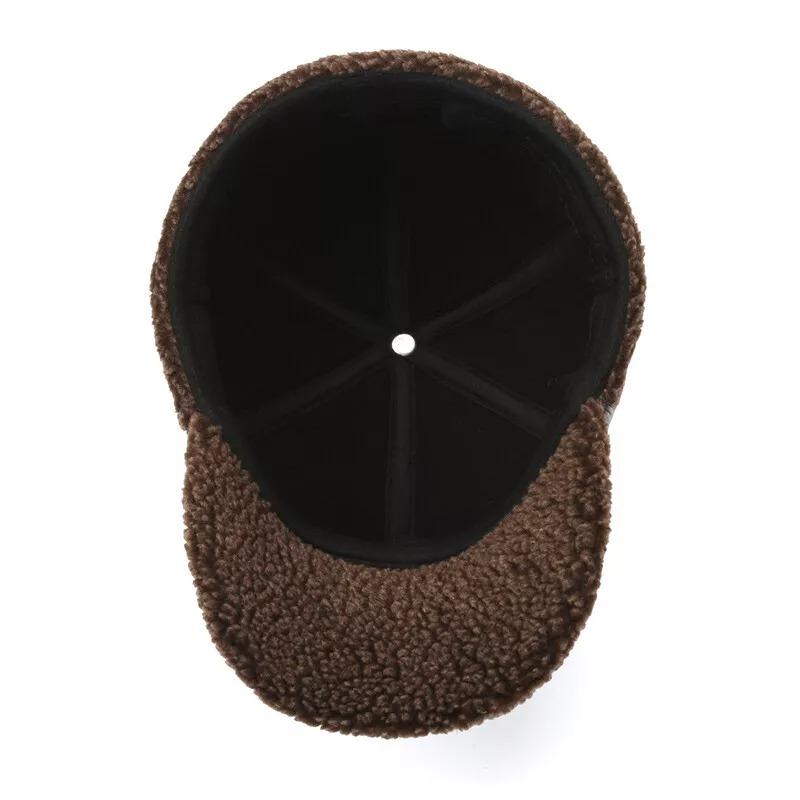 1 stk Herre Baseballcaps med øreklaffer Bomull Pu Varm Høst Vinter Tykke Luer