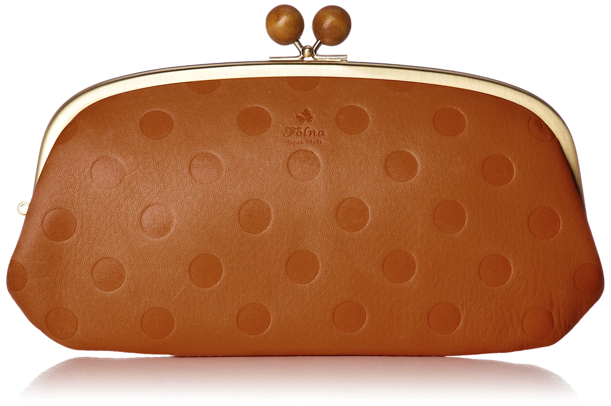 

Billfold Wood Long Wallet Camel [Forna] Ball/Dot Women s верблюд