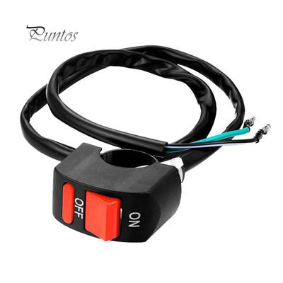 Handlebar Fog Light Button Switch ON-OFF Head Lamp Angel Eyes